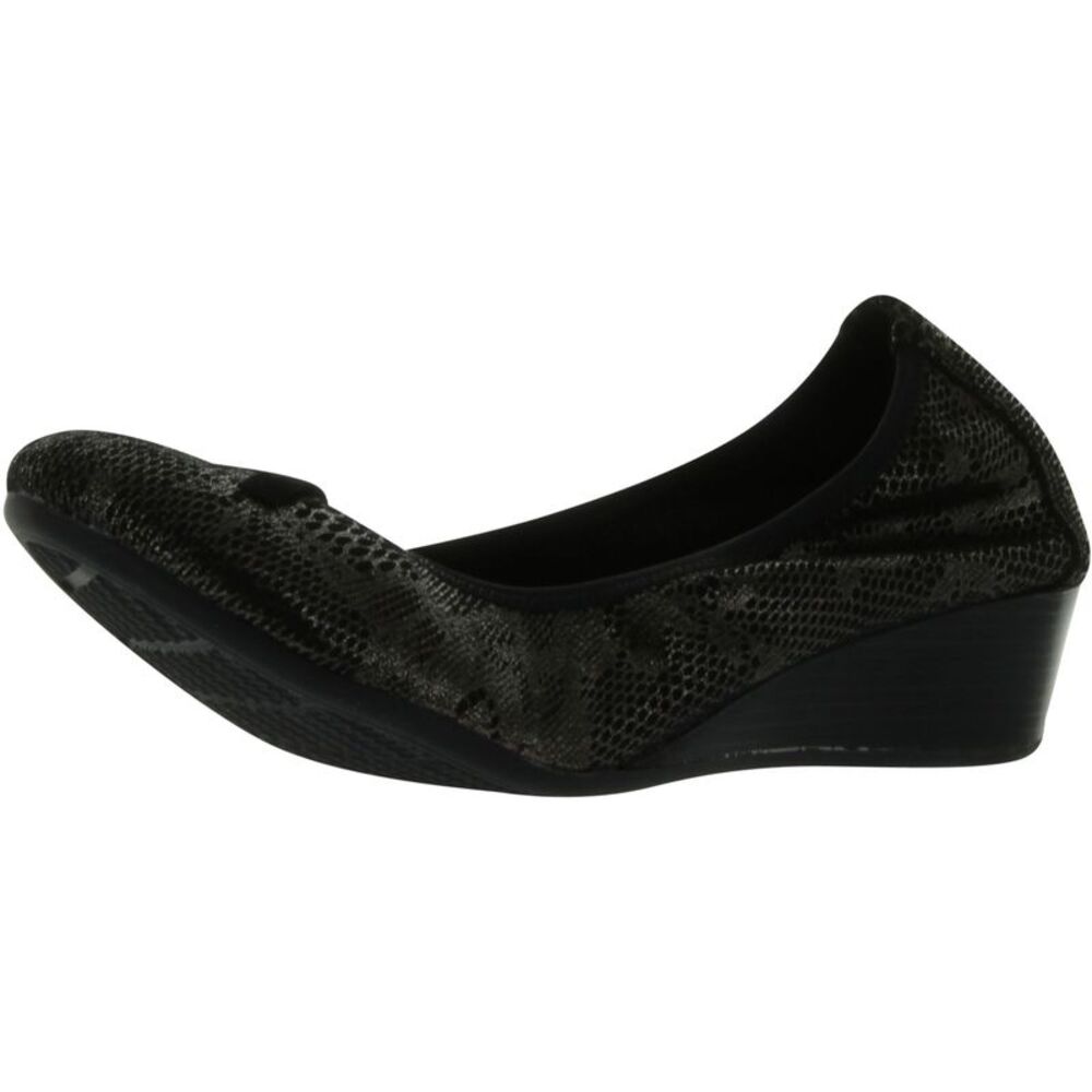 Hush Puppies Black Wedge Shoes 8
